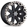 Black Rhino WARLORD 17x9 ET-12 5x127 71.50mm MATTE BLACK W/ MACHINED DARK TINT (Load Rated 1020kg)