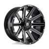 Fuel D615 CONTRA 22x12 ET-44 5x114.3/127 78.10mm GLOSS BLACK MILLED (Load Rated 1134kg)