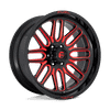 Fuel D663 IGNITE 20x9 ET19 6x139.7 106.10mm GLOSS BLACK RED TINTED CLEAR (Load Rated 1043kg)