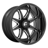 Fuel D749 HAMMER 22x12 ET-44 8x170 125.10mm GLOSS BLACK MILLED (Load Rated 1678kg)