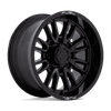 Fuel D760 CLASH 20x10 ET-18 8x165 125.10mm GLOSS BLACK (Load Rated 1678kg)