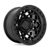 Fuel D786 UNIT 17x9 ET-12 5x127 71.50mm MATTE BLACK W/ MATTE BLACK RING (Load Rated 1134kg)