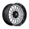 Fuel D798 ARC 22x10 ET-18 6x135/139.7 106.10mm SILVER BRUSHED FACE W/ MILLED BLACK LIP (Load Rated 1134kg)
