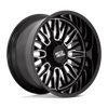 Moto Metal MO809 STINGER 20x10 ET-18 8x180 124.20mm GLOSS BLACK MACHINED (Load Rated 1678kg)