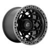 Fuel D783 UNIT UTV 15x10 ET0 4x156 132.00mm MATTE BLACK W/ GUNMETAL RING (Load Rated 454kg)
