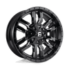 Fuel D595 SLEDGE 18x9 ET01 8x170 125.10mm GLOSS BLACK MILLED (Load Rated 1678kg)