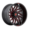 Fuel D808 HURRICANE 20x10 ET-18 5x127 71.50mm GLOSS BLACK MILLED RED TINT (Load Rated 1134kg)