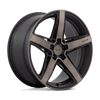 Niche M271 TERAMO 20x9 ET27 5x112 66.56mm MATTE BLACK W/ DOUBLE DARK TINT FACE (Load Rated 816kg)
