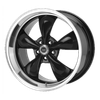 American Racing AR105 TORQ THRUST M 17x8 ET0 5x121 72.56mm GLOSS BLACK W/ MACHINED LIP (Load Rated 726kg)