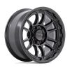 KMC KM727 WRATH 20x9 ET0 6x139.7 106.10mm SATIN BLACK (Load Rated 1134kg)