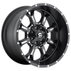 Fuel D517 KRANK 20x9 ET20 8x165 125.10mm MATTE BLACK MILLED (Load Rated 1678kg)