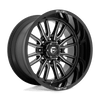 Fuel D761 CLASH 22x12 ET-44 8x180 124.20mm GLOSS BLACK MILLED (Load Rated 1678kg)