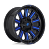 Fuel D646 HARDLINE 20x10 ET-18 8x180 124.20mm GLOSS BLACK BLUE TINTED CLEAR (Load Rated 1678kg)