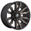 Fuel D674 BLITZ 18x9 ET-12 8x165 125.10mm MATTE BLACK DOUBLE DARK TINT (Load Rated 1678kg)