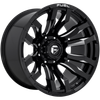 Fuel D673 BLITZ 18x9 ET01 8x165 125.10mm GLOSS BLACK MILLED (Load Rated 1678kg)