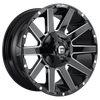 Fuel D615 CONTRA 26x12 ET-44 6x135/139.7 106.10mm GLOSS BLACK MILLED (Load Rated 1134kg)