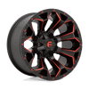 Fuel D787 ASSAULT 20x9 ET01 5x114.3/127 78.10mm MATTE BLACK RED MILLED (Load Rated 1134kg)