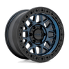 KMC KM549 GRS 18x8.5 ET0 8x165 125.10mm MIDNIGHT BLUE W/ GLOSS BLACK LIP (Load Rated 1678kg)