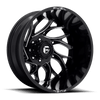 Fuel D741 RUNNER 22x8.25 ET-214 8x165 121.50mm GLOSS BLACK MILLED (Load Rated 1134kg)