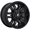 Fuel D595 SLEDGE 20x9 ET19 6x120/139.7 78.10mm GLOSS BLACK MILLED (Load Rated 1134kg)