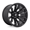 Fuel D675 BLITZ 20x8.25 ET-240 8x165 121.50mm GLOSS BLACK (Load Rated 1134kg)