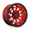 Fuel D695 COVERT 20x10 ET-18 6x135 87.10mm CANDY RED BLACK BEAD RING (Load Rated 1134kg)