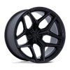 Fuel FLUX 17x9 ET-12 5x127 71.50mm BLACKOUT (Load Rated 1134kg)
