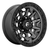 Fuel D716 COVERT 20x9 ET01 6x135 87.10mm MATTE GUN METAL BLACK BEAD RING (Load Rated 1134kg)