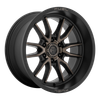 Fuel D762 CLASH 22x10 ET-18 6x135 87.10mm MATTE BLACK DOUBLE DARK TINT (Load Rated 1134kg)