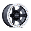 KMC KM238 VI BEADLOCK 20x10 ET-48 CUSTOM 108.00mm SATIN BLACK W/ MACHINED RING (Load Rated 1814kg)