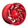 Fuel D754 REACTION 15x8 ET-18 5x114.3/120.65 72.56mm CANDY RED MILLED (Load Rated 816kg)
