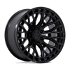 Fuel FC869 SIGMA 22x9.5 ET18 6x139.7 106.10mm BLACKOUT W/ G-BLK LIP (Load Rated 1202kg)