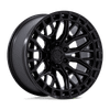 Fuel FC869 SIGMA 22x9.5 ET18 6x139.7 106.10mm BLACKOUT W/ G-BLK LIP (Load Rated 1202kg)