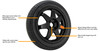 RoadHero RH058 18 inch Spare Wheel and Tyre Kit For Nissan Qashqai (2013 - 2019)