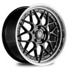 FOX HIRO 19x8 ET40 5x108 GLOSS BLACK POLISH LIP (Load 762kg) FXHROI9477BPL