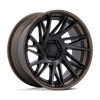 Fuel FC405 DYNAMO 22x9.5 ET20 6x135 87.10mm MATTE BLACK W/ GLOSS BRONZE LIP (Load Rated 1202kg)