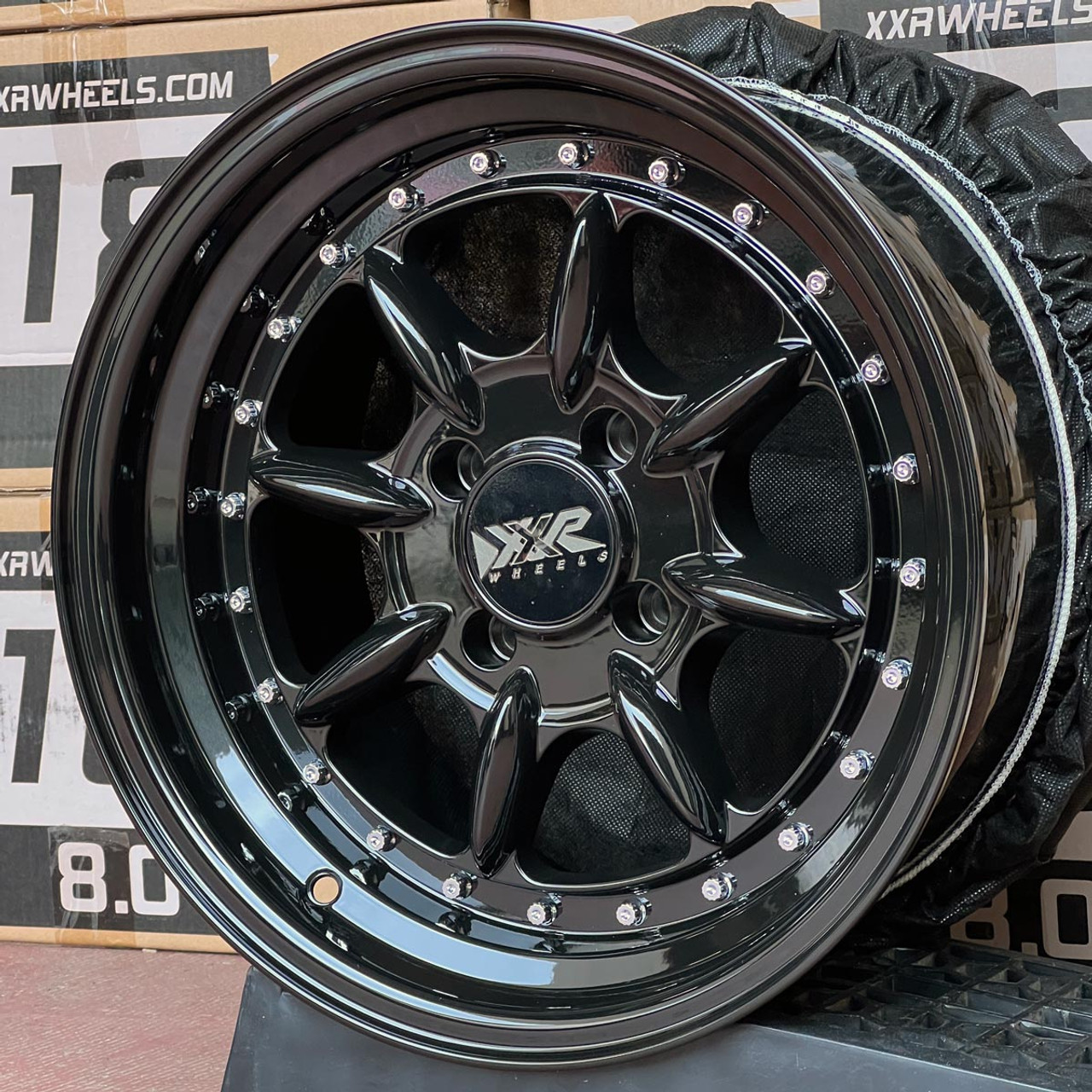 XXR 002.5 15x8 ET20 4x100 Gloss Black