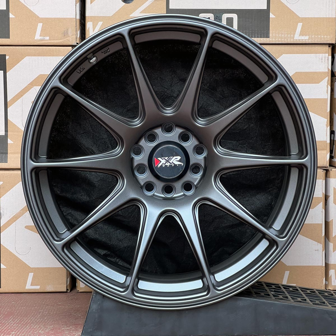 XXR 527 18x8.75 ET35 5x100/114.3 Flat Gunmetal