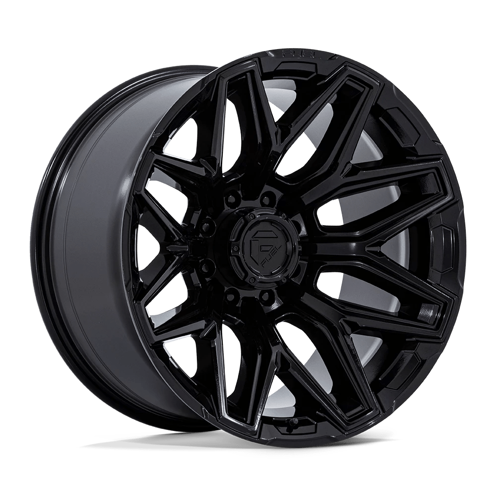 Fuel FLUX 20x9 ET1 8x165.1 125.10mm GLOSS BLACK (Load Rated 1678kg)