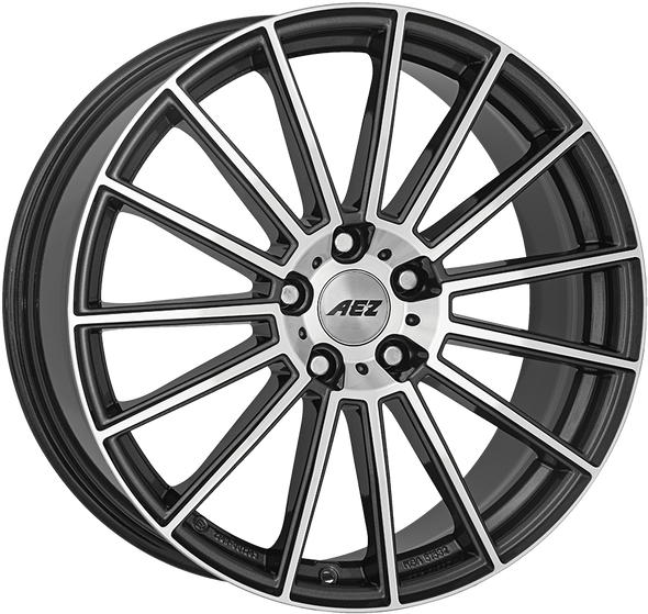 AEZ Steam 18x7 ET38 56.6mm 5x105 Gunmetal / Polished