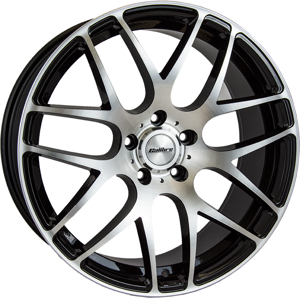 Calibre Exile-R 18x8 ET45 73.1mm 5x114.3 Black / Polished Face