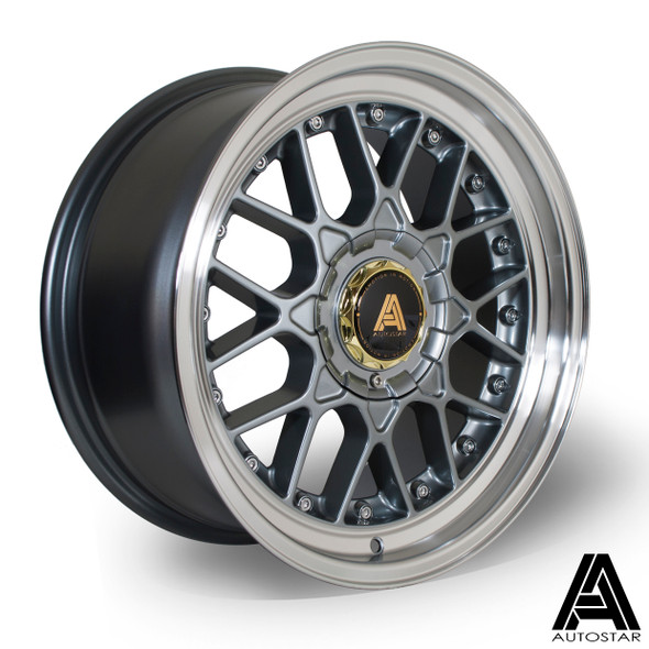 Autostar Sprint 17x8 ET30 4x108/4x100 RLGunmetal (AS-SPRI8017BCP30RLGM0671) www.srbpower.com