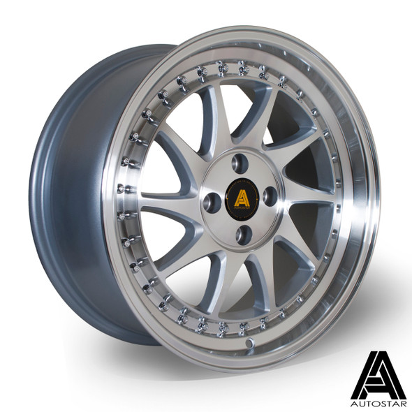 Autostar Vader 17x8 ET30 5x100 PFSilver (AS-VADE8017O1P35RFPS0671) www.srbpower.com