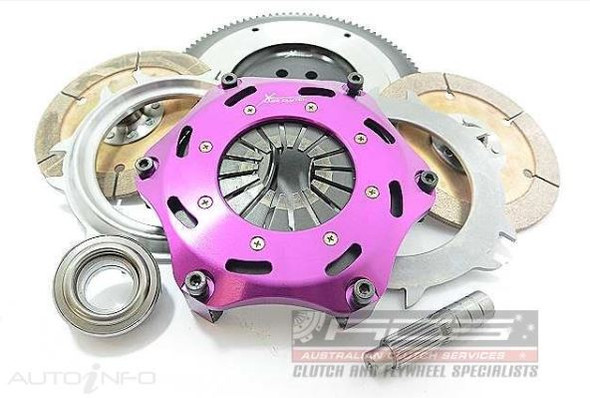 Xtreme 184mm Rigid Ceramic Twin Plate Clutch Kit Incl Flywheel Mitsubishi Lancer EVO (KMI18525-2E) www.srbpower.com