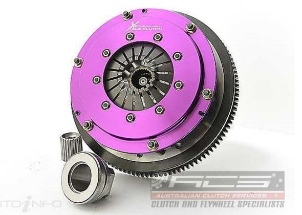 Xtreme 200mm Rigid Ceramic Twin Plate Clutch Kit Incl Flywheel BMW 135i, 335i (KBM20524-2E) www.srbpower.com