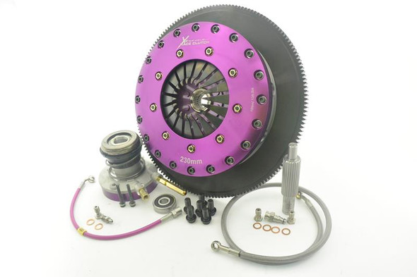 Xtreme 230mm Rigid Ceramic Twin Plate Clutch Kit Incl Flywheel & CSC Vauxhual Monaro (KGM23631-2E) www.srbpower.com