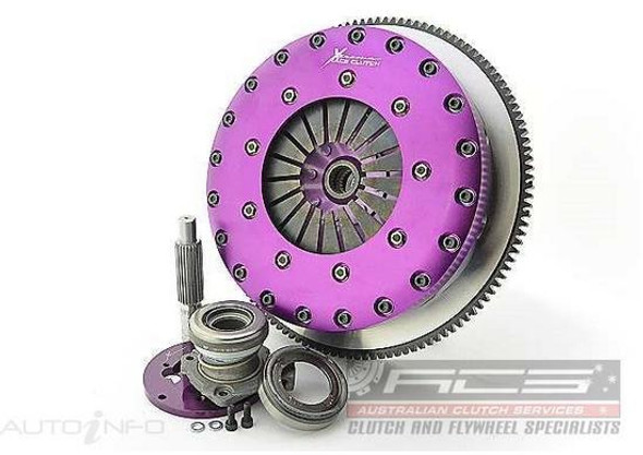 Xtreme 230mm Rigid Ceramic Twin Plate Clutch Kit Incl Flywheel & CSC Nissan 350Z (KNI23688-2E) www.srbpower.com