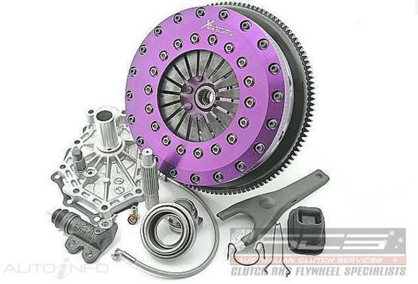 Xtreme 230mm Carbon Blade Twin Plate Clutch Kit Incl Flywheel Nissan Skyline GTR (KNI23582-2P) www.srbpower.com