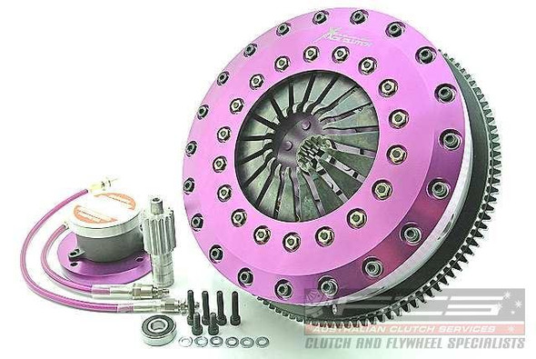 Xtreme 230mm Carbon Blade Twin Plate Clutch Kit Incl Flywheel & CSC Toyota Supra (KTY23682-2P) www.srbpower.com