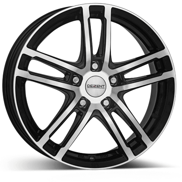 Dezent TZ 15x6 ET40 5x114.3 Black / Polished www.srbpowerr.com